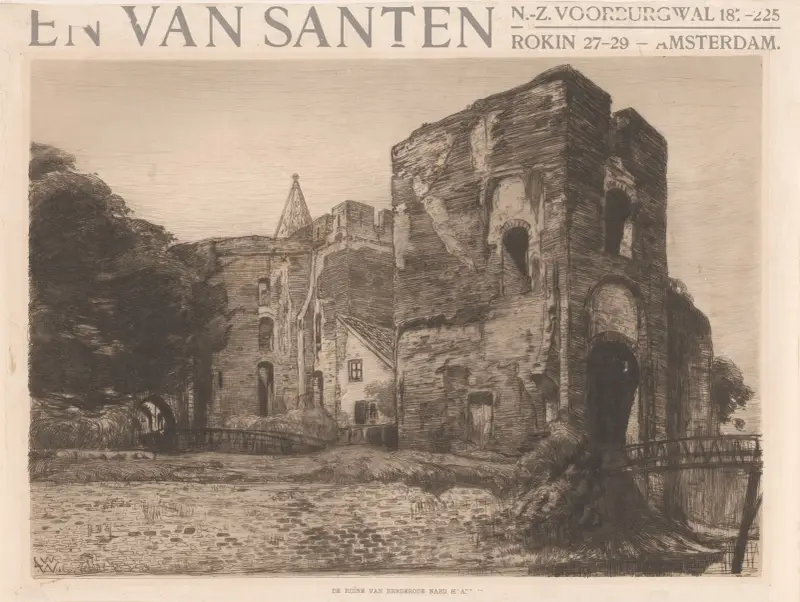 De ruïne van Brederode av Willem Wenckebach