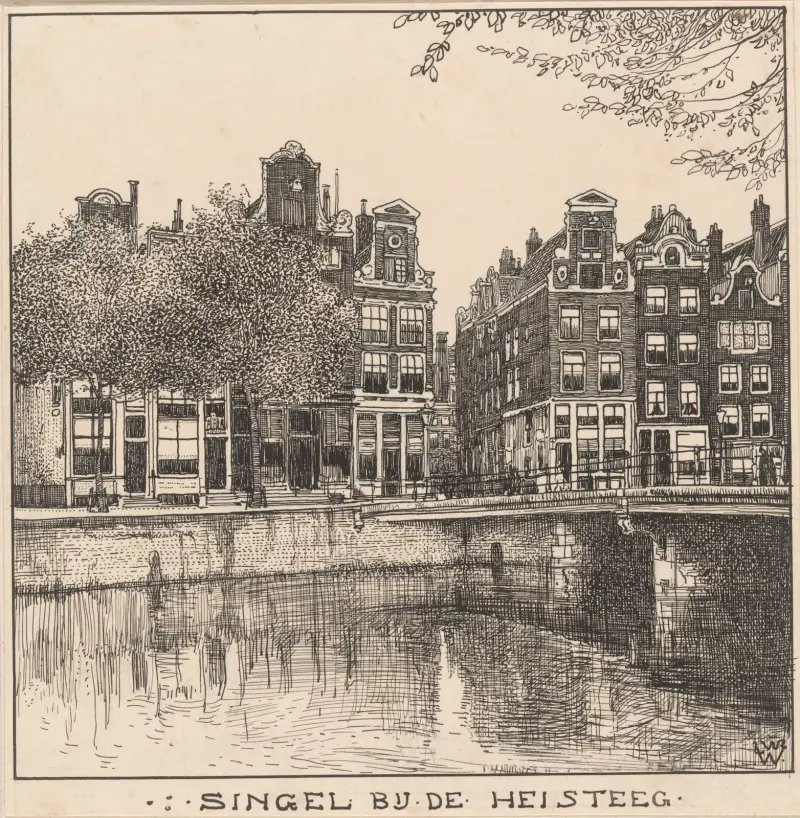 Singel vid Heisteeg i Amsterdam av Willem Wenckebach
