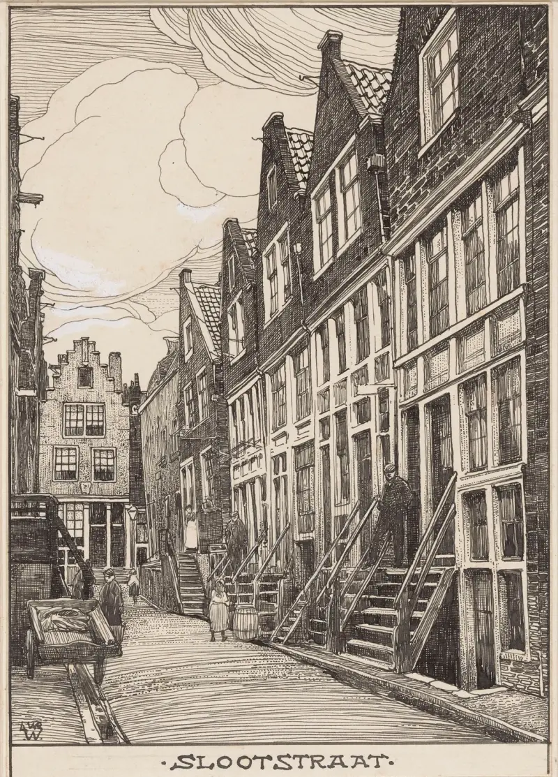 De Slootstraat i Amsterdam av Willem Wenckebach