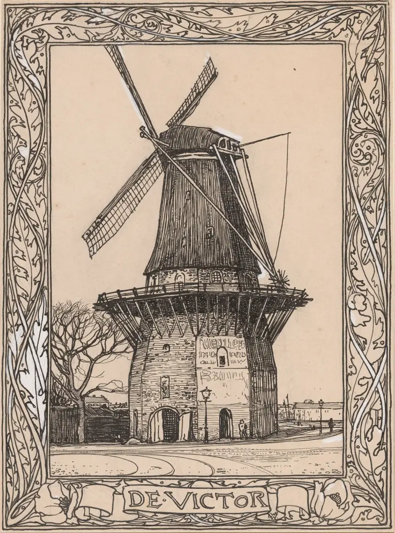 De Victor, molen te Amsterdam av Willem Wenckebach