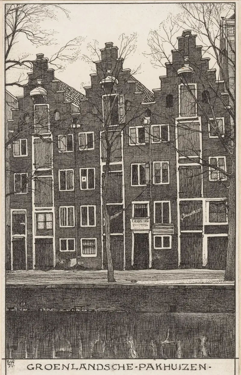 Grönländska packhus i Amsterdam av Willem Wenckebach