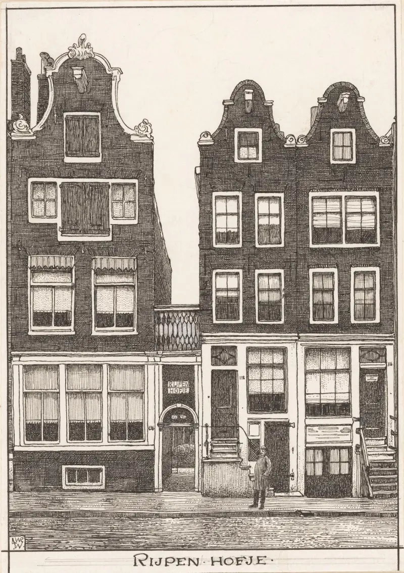 Het Rijpen Hofje te Amsterdam av Willem Wenckebach
