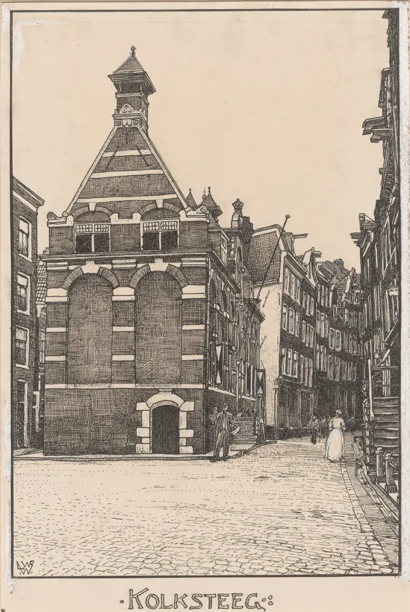 Kolkgränd i Amsterdam av Willem Wenckebach