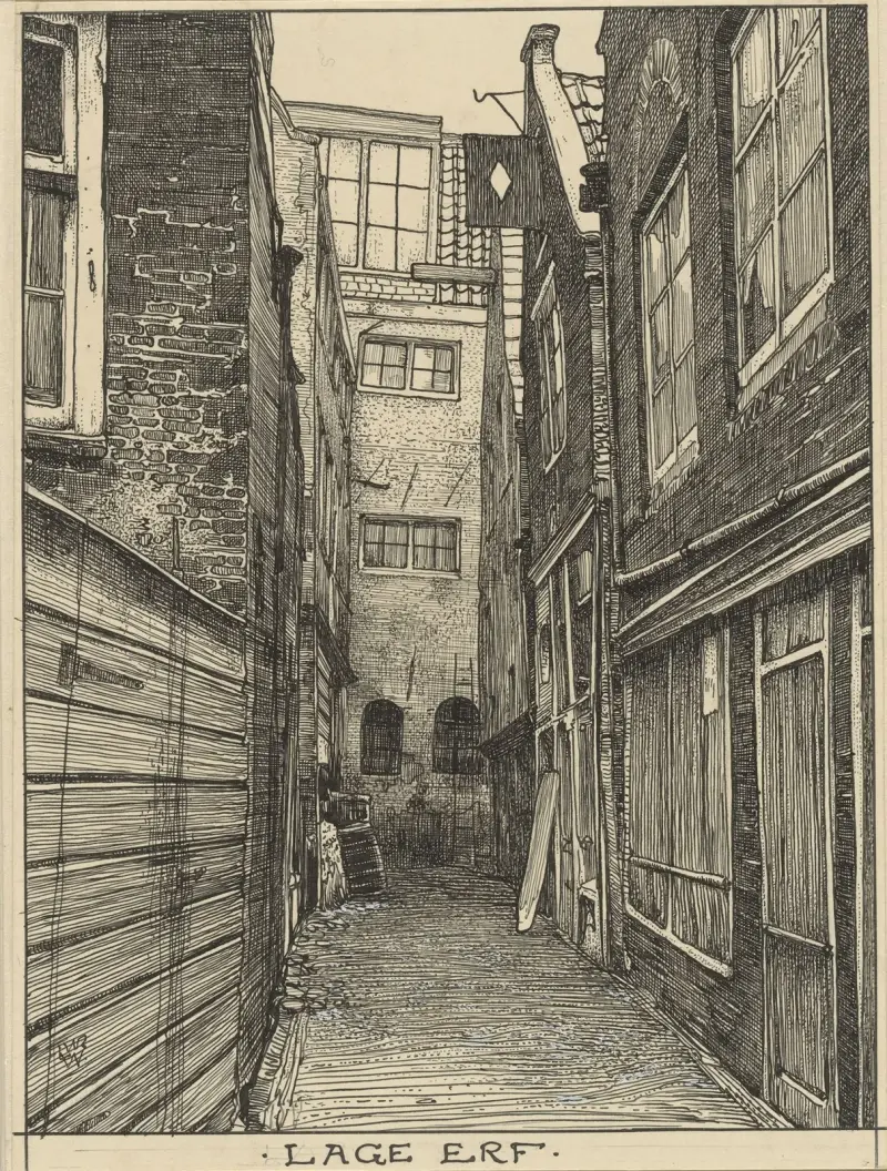 Lage Erf te Amsterdam av Willem Wenckebach