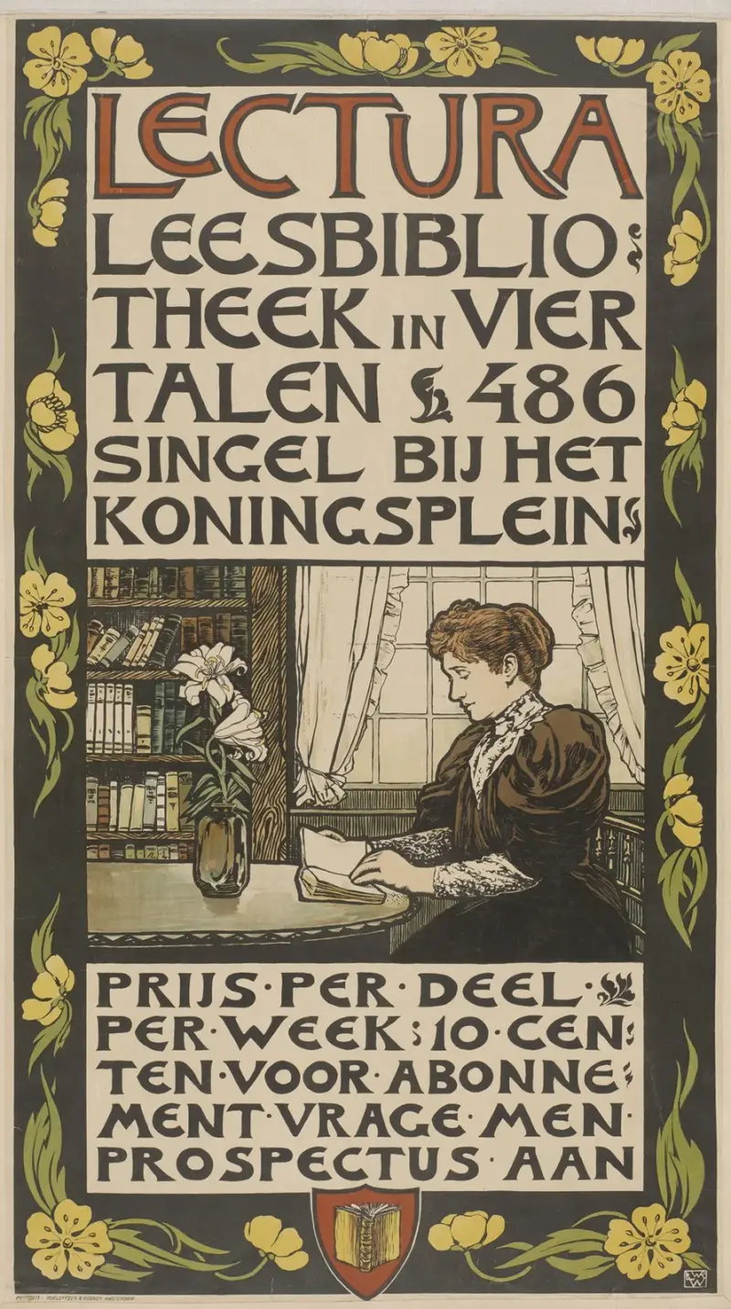 Lectura Leesbibliotheek in vier talen. 486 Singel bij het Koningsplein av Willem Wenckebach