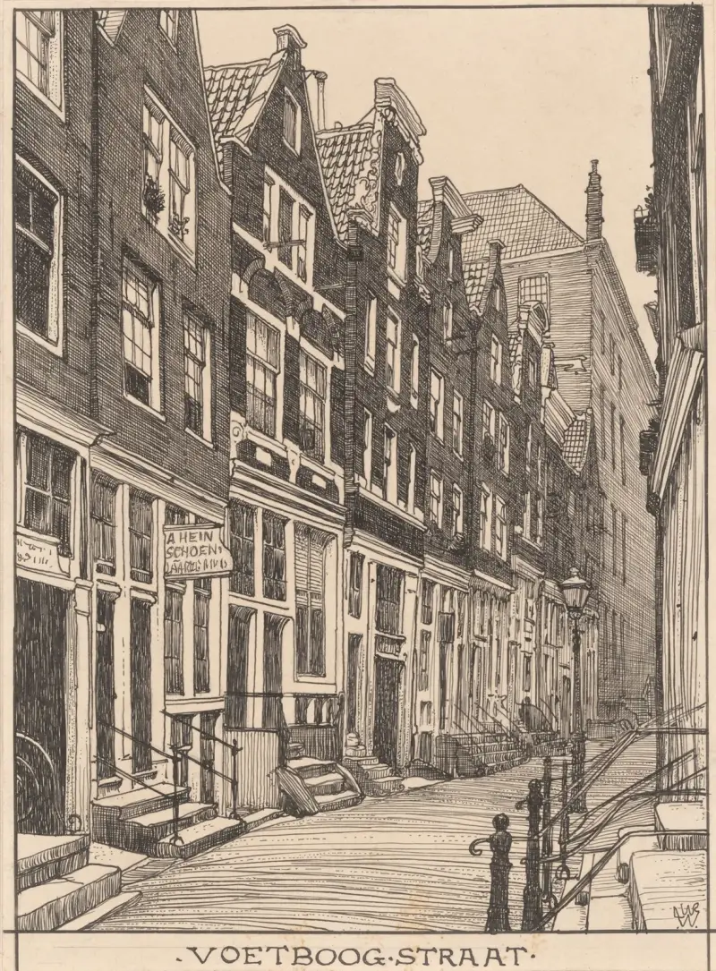 Voetboogstraat in Amsterdam von Willem Wenckebach