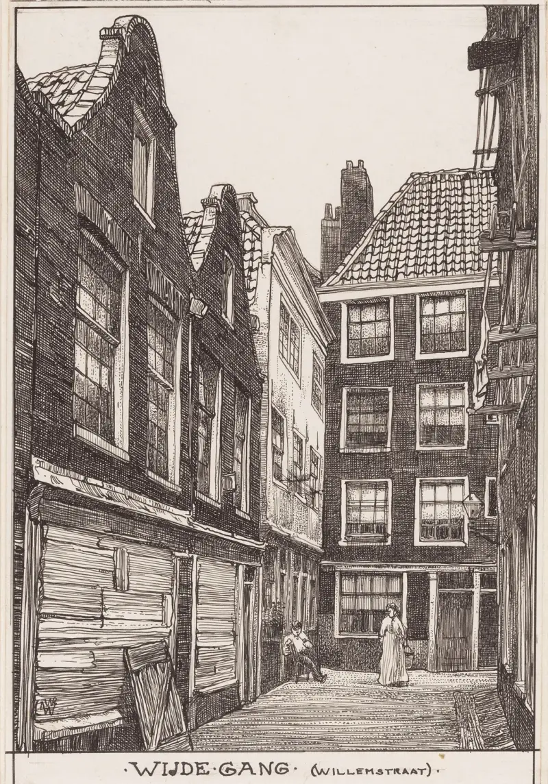Bred gata (Willemstraat) i Amsterdam av Willem Wenckebach