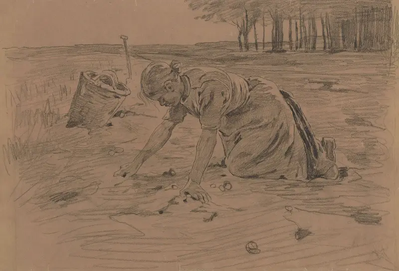 Kniende Kartoffelsammler, 1884 – Nr. 4 von Willem Witsen