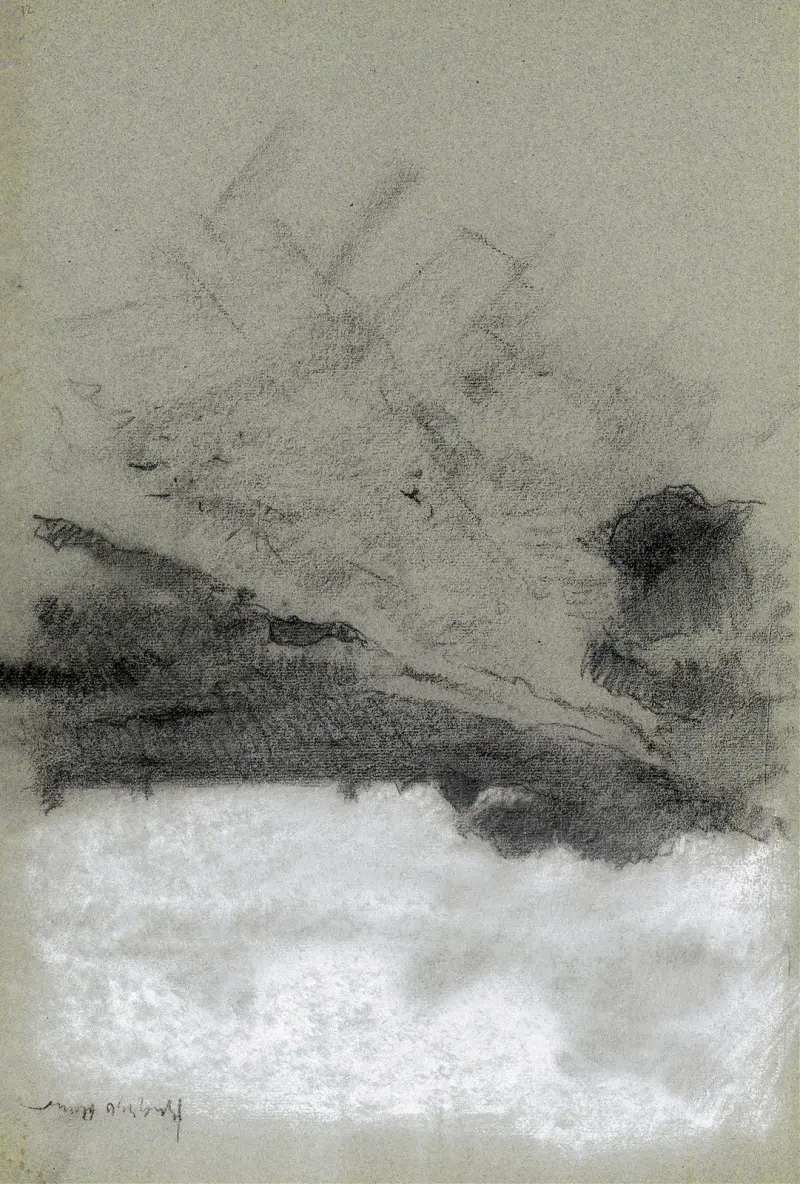 Pad door een landschap av Willem Witsen