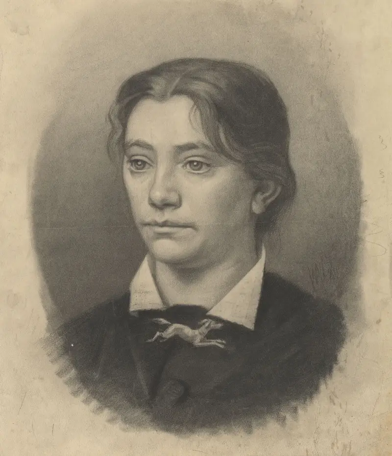 Portret van een jonge vrouw av Willem Witsen
