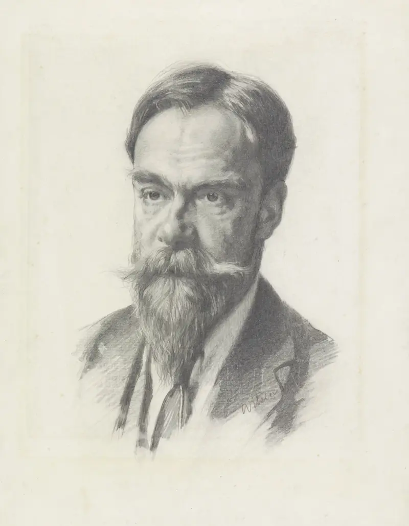 Portret van Frans Coenen av Willem Witsen