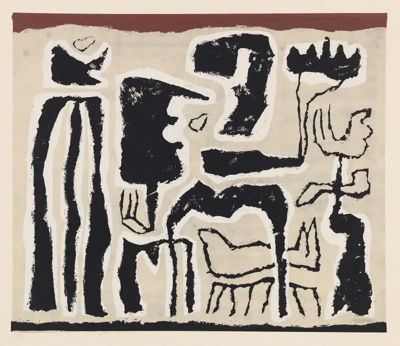 Afrikanisch (Afrikanische Erzählung) von Willi Baumeister