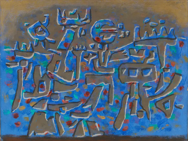 Blaue Mauer von Willi Baumeister