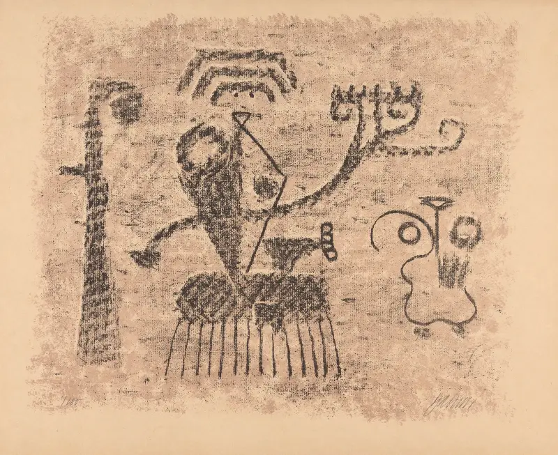 Enkidu ist zu Erde geworden von Willi Baumeister