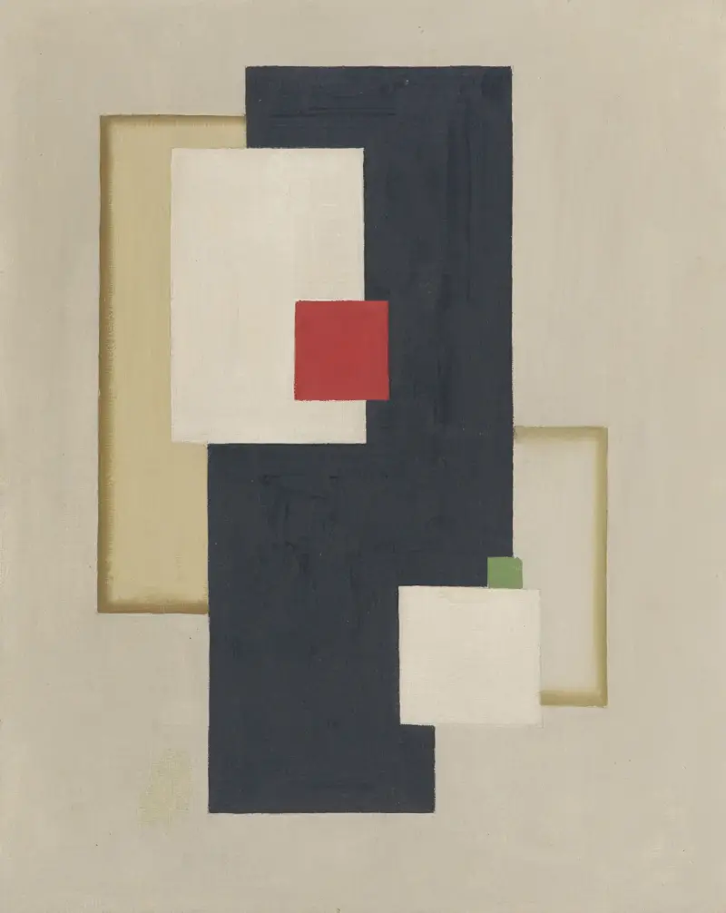Plošné napětí, 1925, Willi Baumeister