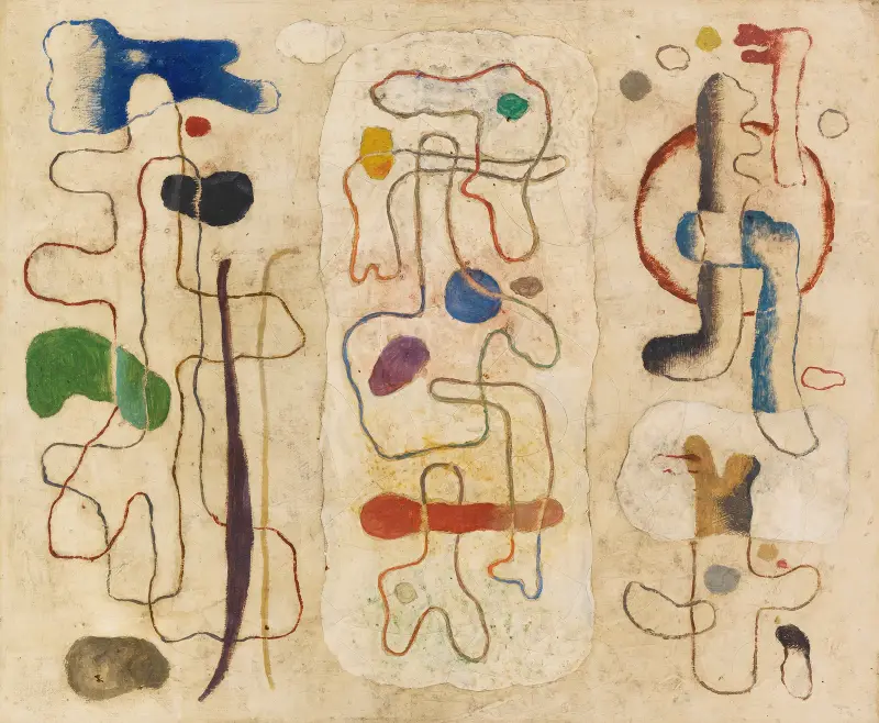 Formen figural – dreiteilig von Willi Baumeister