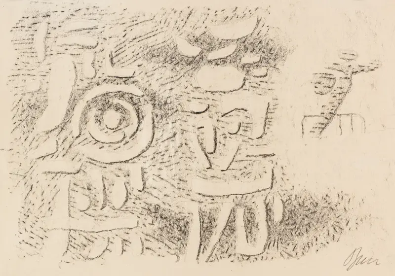 Gilgamesch hat viele Qualen erduldet, 1947 – Nr. 1 von Willi Baumeister