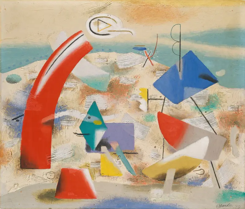 Heitere Landschaft IV von Willi Baumeister