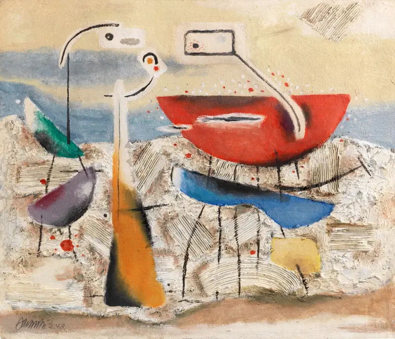 Metaphysische Landschaft von Willi Baumeister