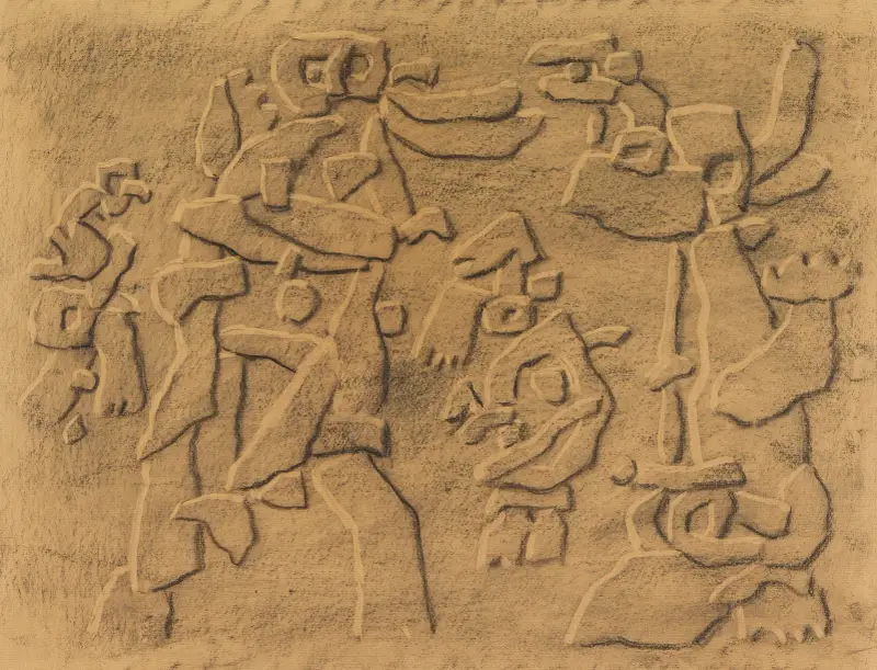 Scheinrelief von Willi Baumeister