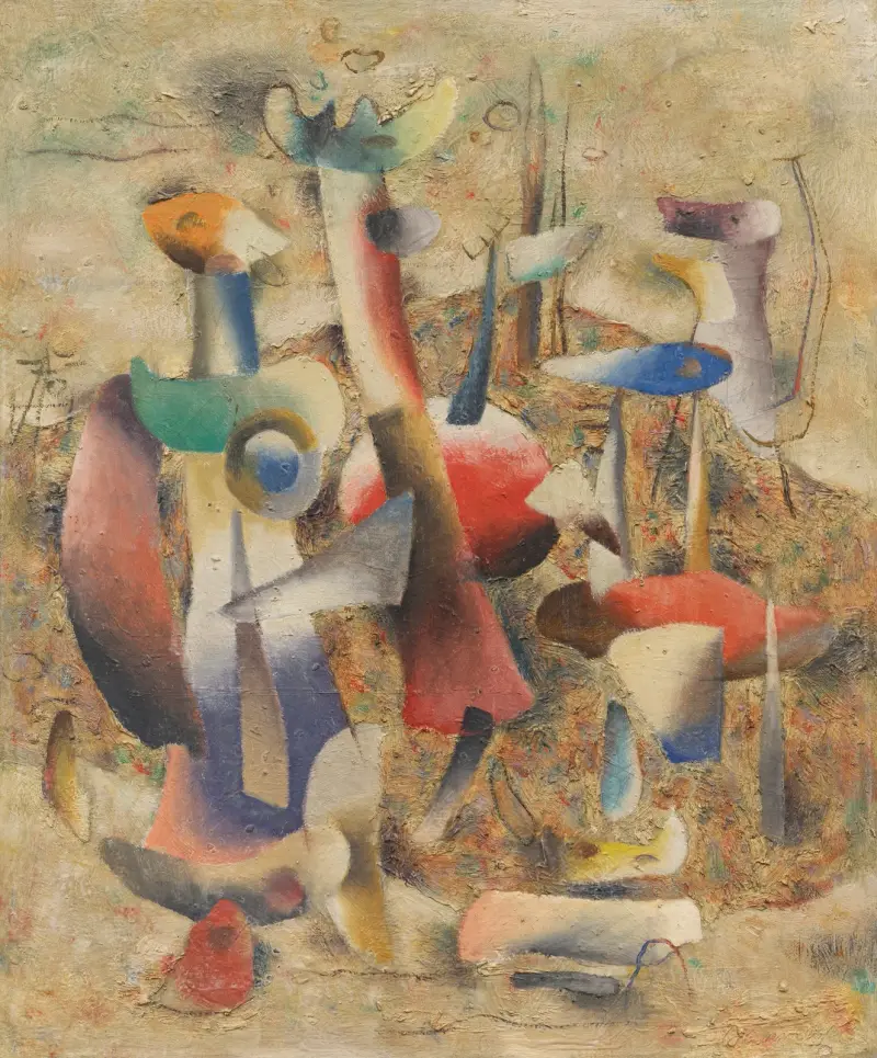Steingarten, 1942 von Willi Baumeister