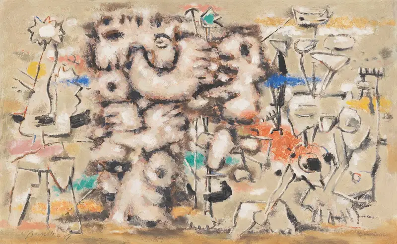 Urzeitgestalten von Willi Baumeister