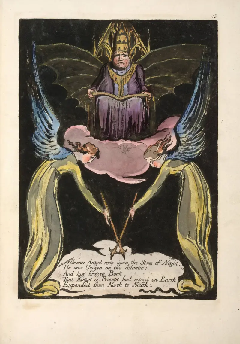 Anioł Albionu powstał, William Blake