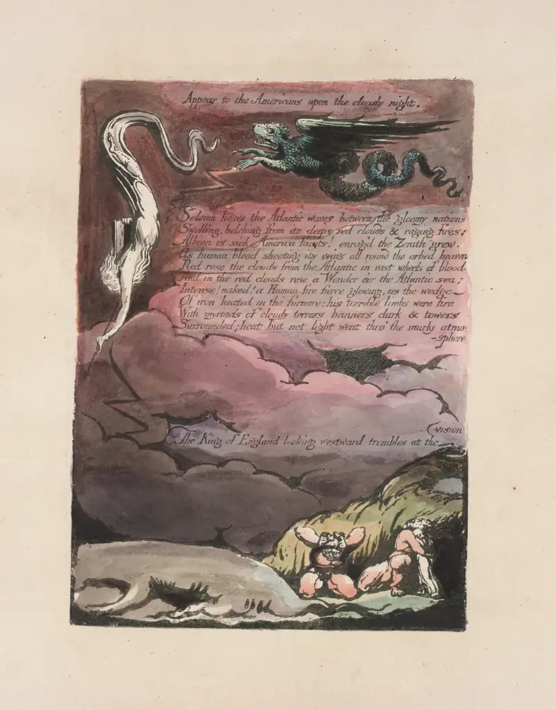 Amerika, eine Prophezeiung, 1793 – Nr. 2 von William Blake