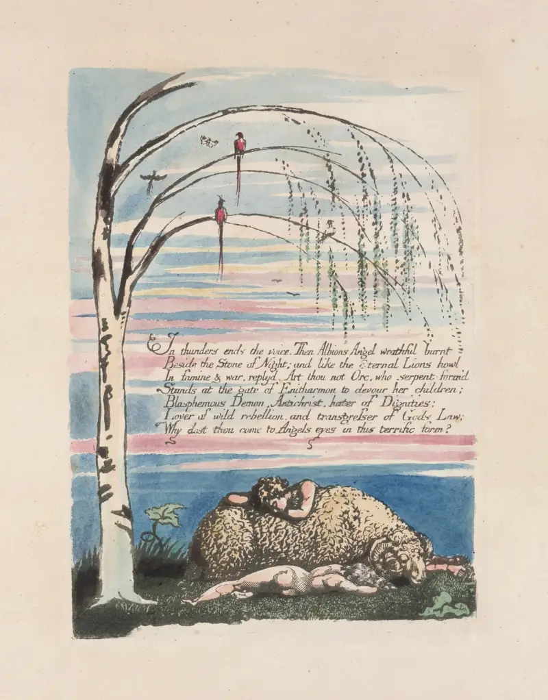 America, a prophecy Pl.09 av William Blake