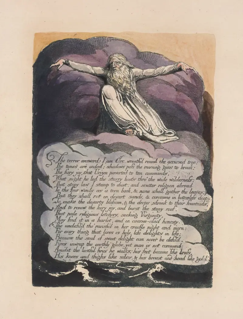 America, a prophecy Pl.10 av William Blake