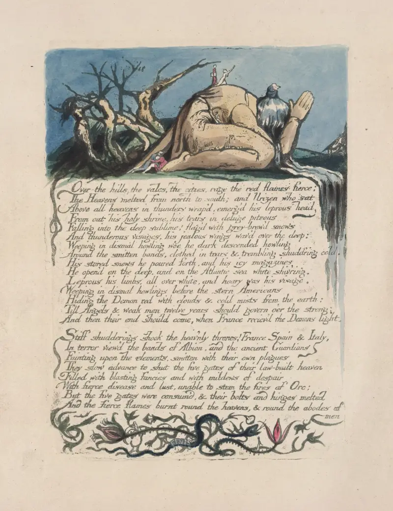 America, a prophecy Pl.18 av William Blake