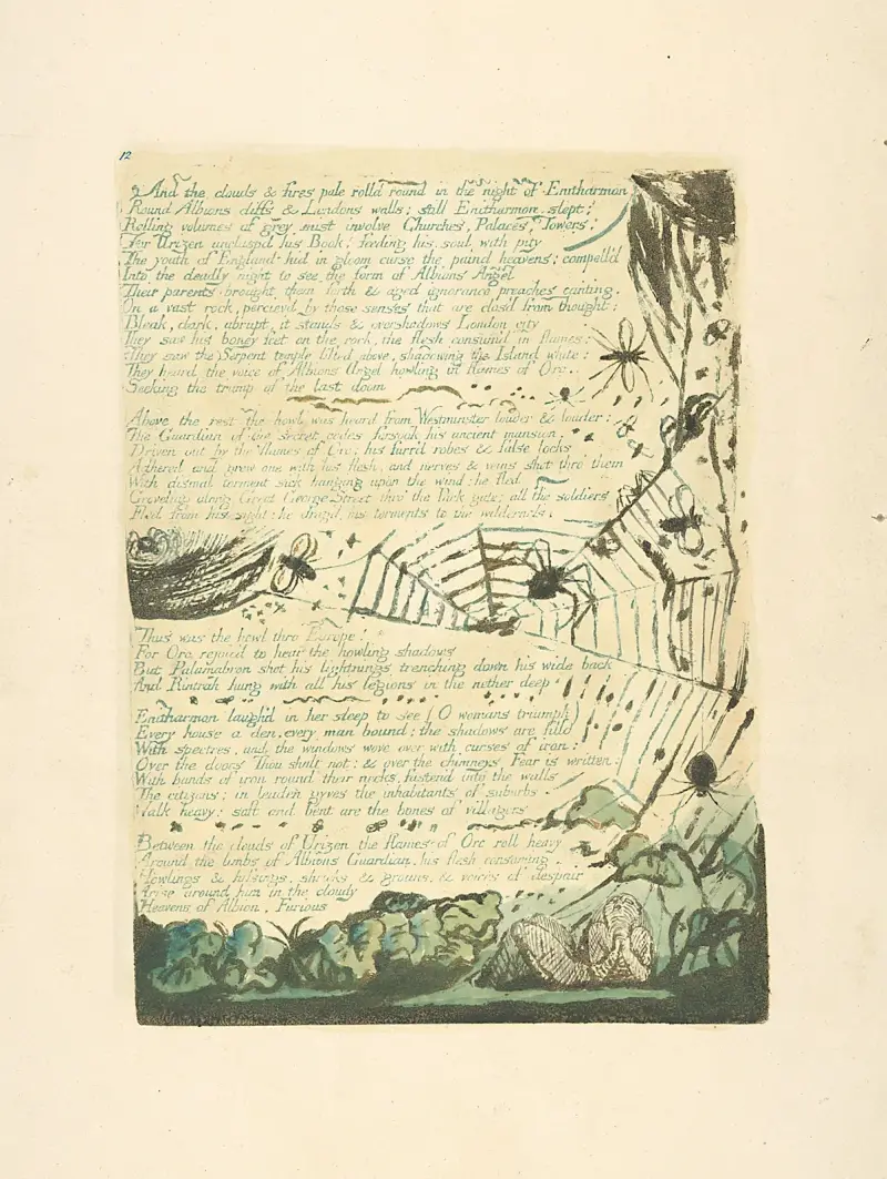 A mraky a ohně…, 1794 – Nr. 1, William Blake