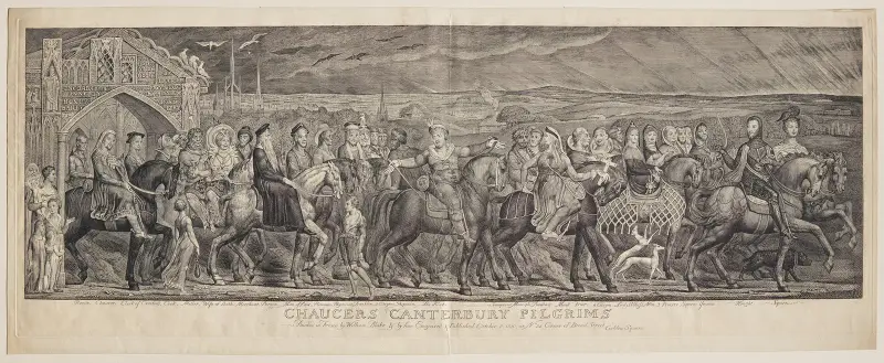 Chaucers Canterbury-Pilger von William Blake