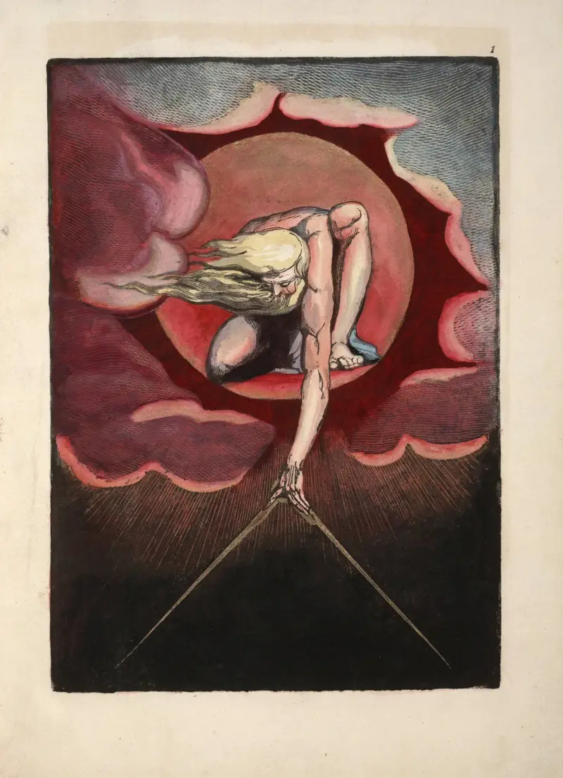 Frontispis (Prastarý dnů), William Blake