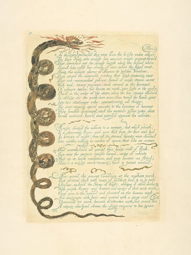 V zmatených myšlenkách…, 1794 – Nr. 1, William Blake