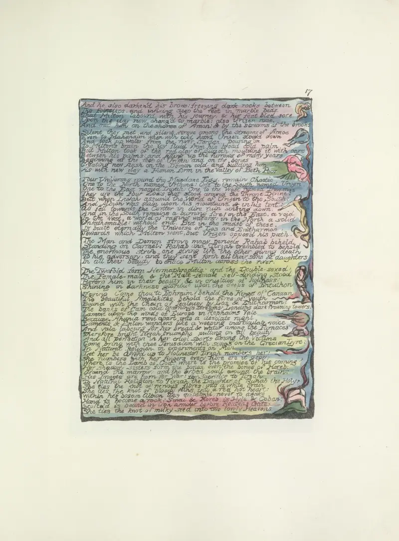 Milton, a poem in 2 books Pl.17 av William Blake