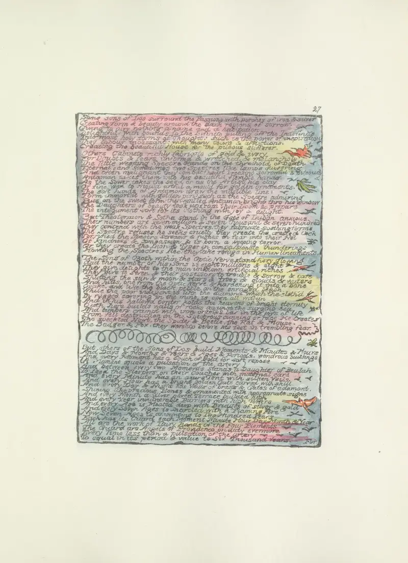Milton, a poem in 2 books Pl.27 av William Blake