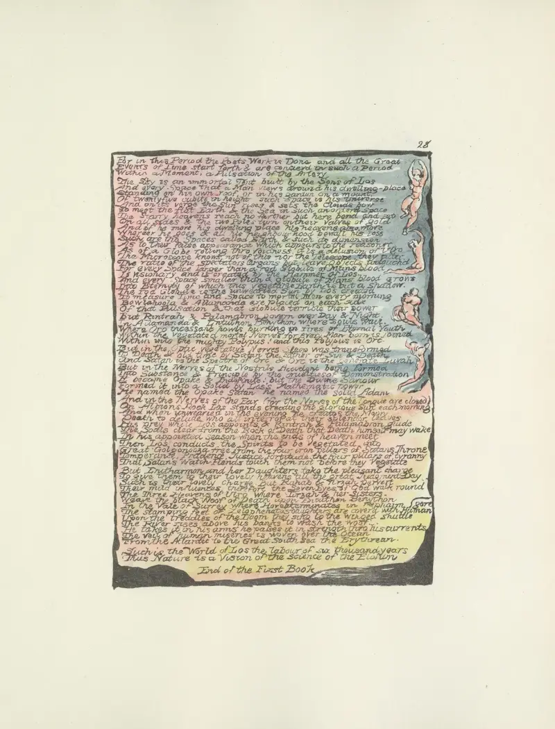Milton, a poem in 2 books Pl.28 av William Blake