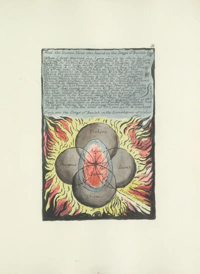 Milton, a poem in 2 books Pl.32 av William Blake