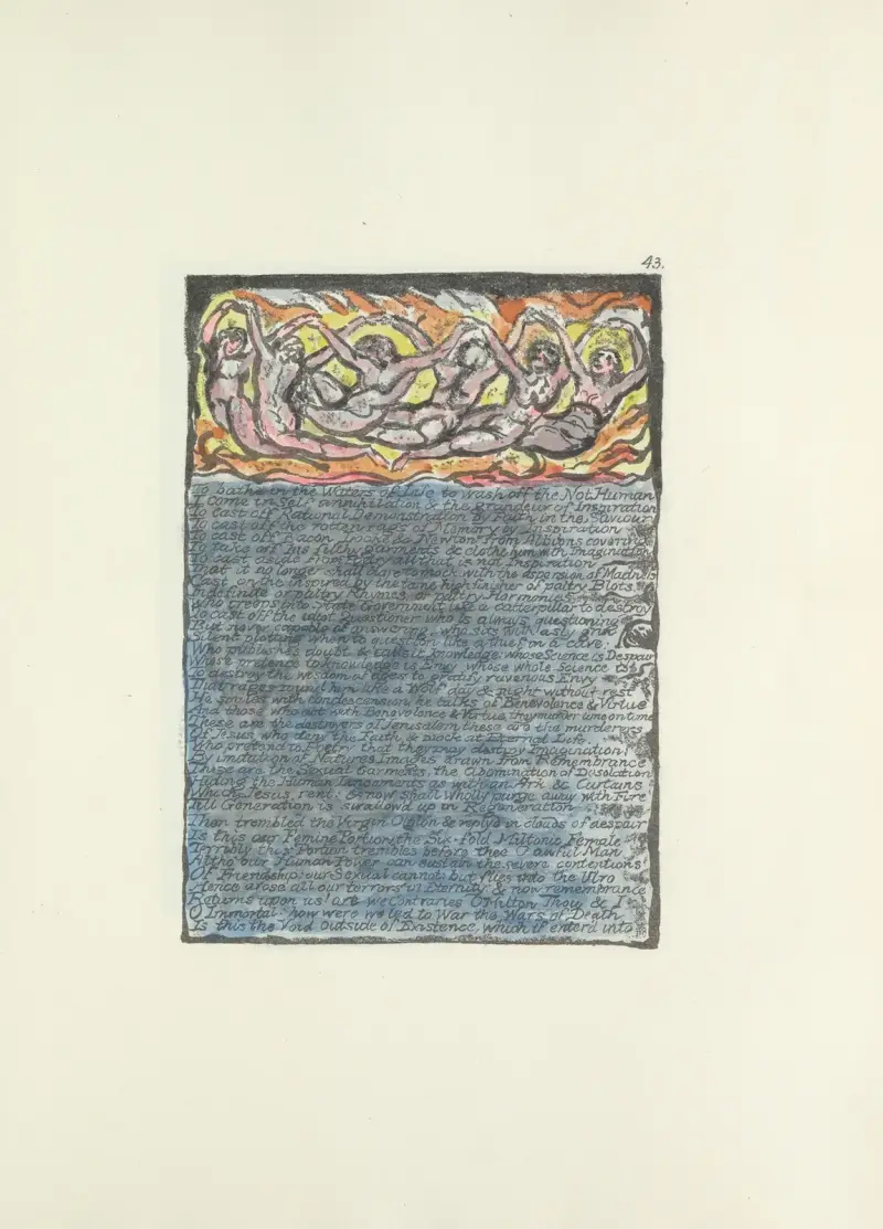 Milton, a poem in 2 books Pl.43 av William Blake