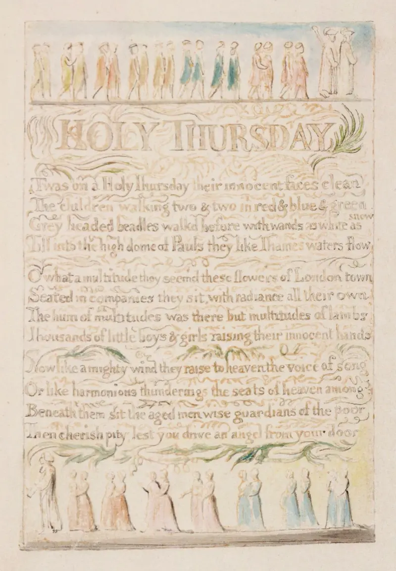 Pl. 10 – Zelený čtvrtek, William Blake