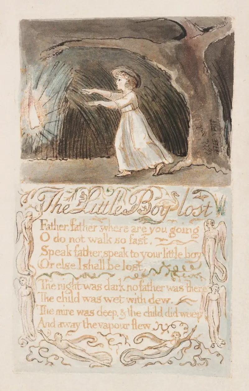 Taf. 12 – Der kleine verlorene Junge, 1789 von William Blake