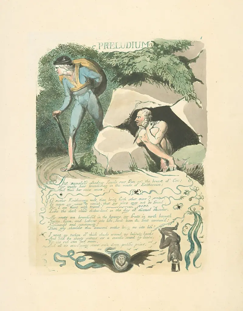 Preludium, William Blake