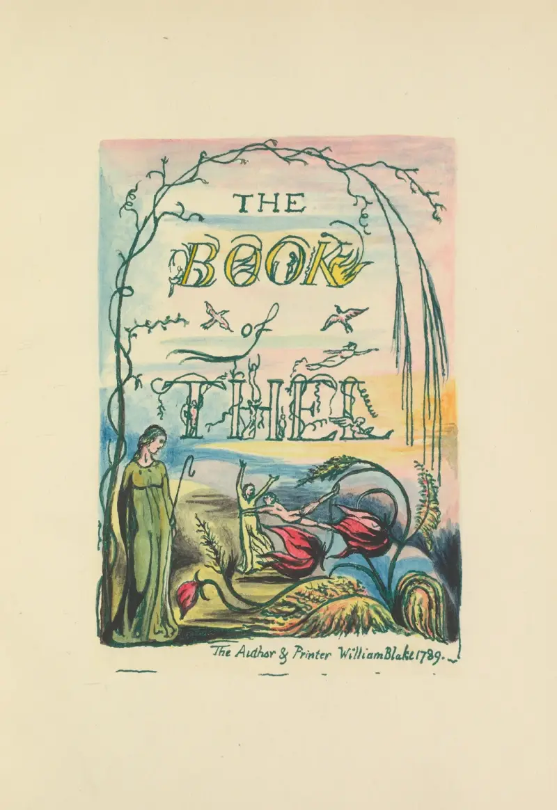 The Book of Thel Pl.1 av William Blake