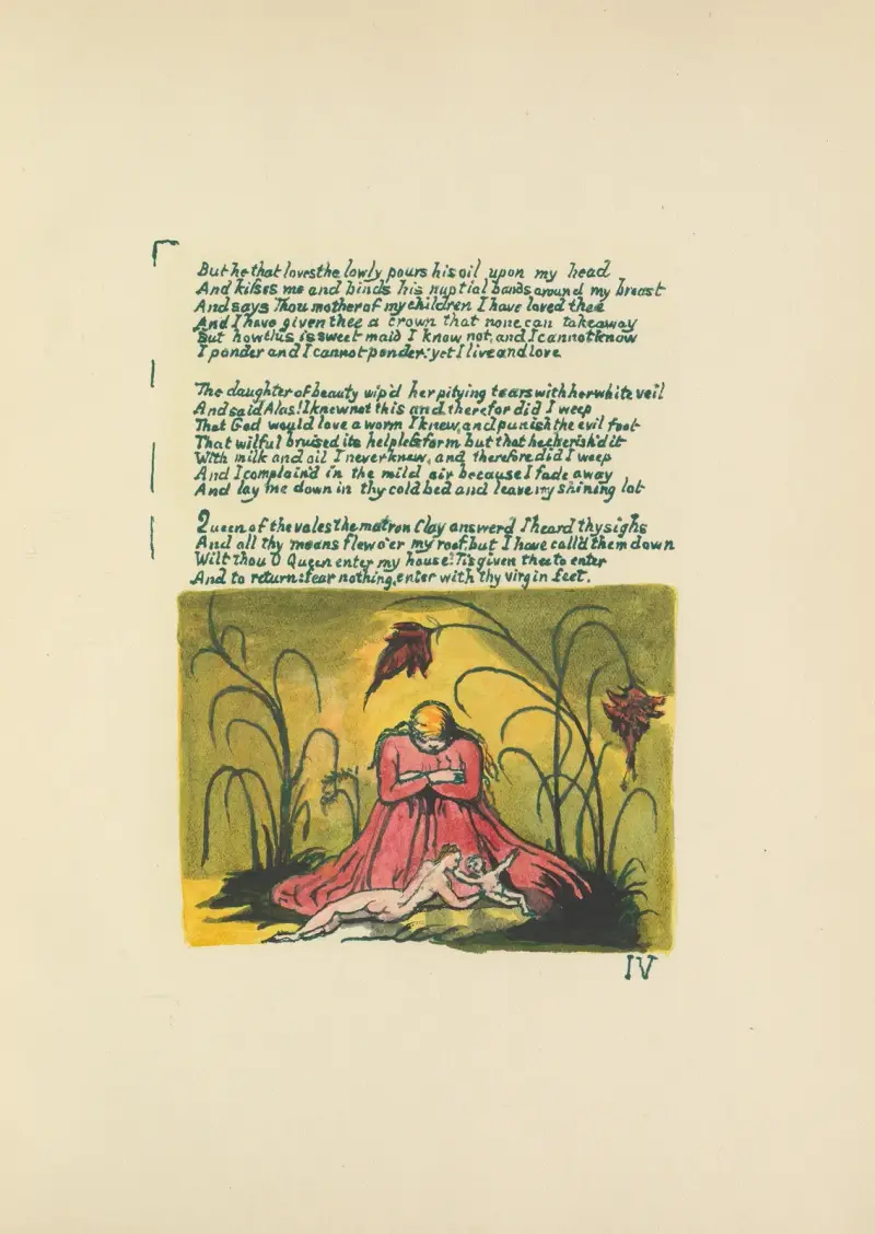 The Book of Thel Pl.6 av William Blake