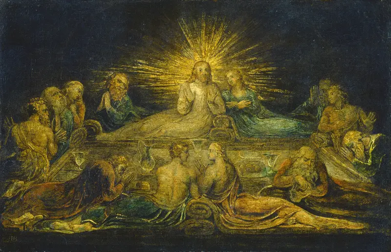 Poslední večeře, William Blake