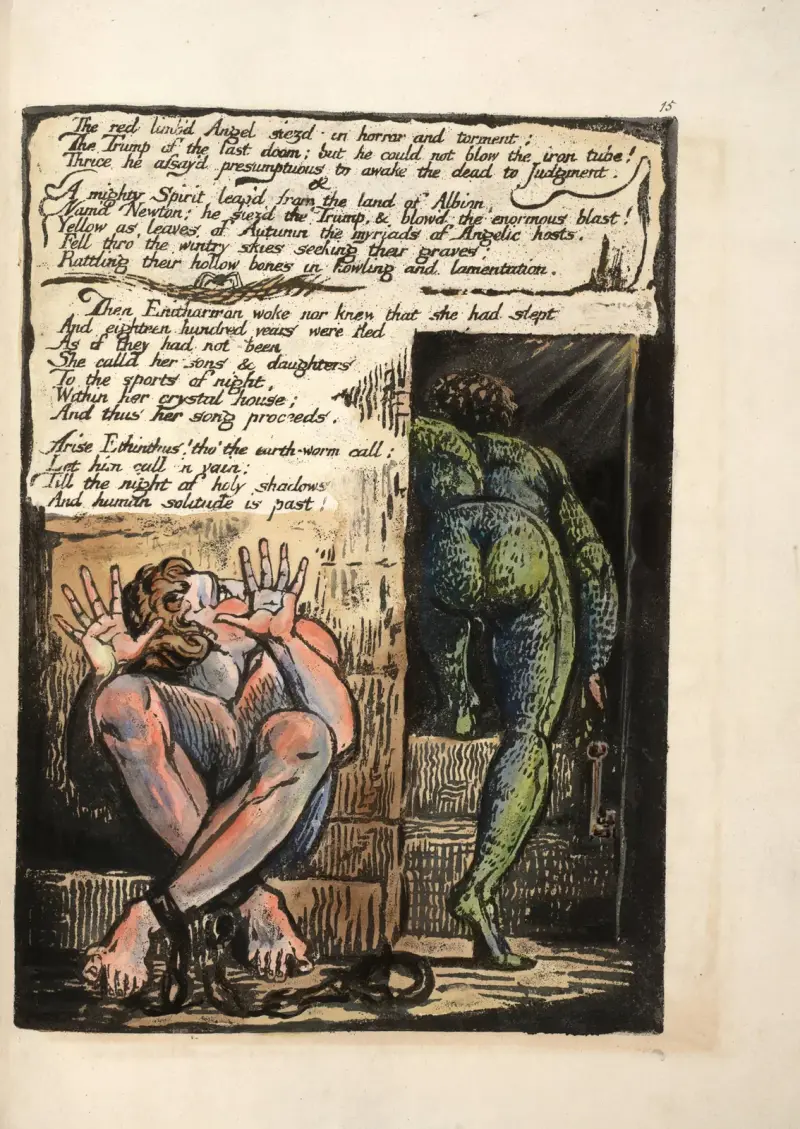 The red limb’d Angel …, 1794 – Nr. 2, William Blake