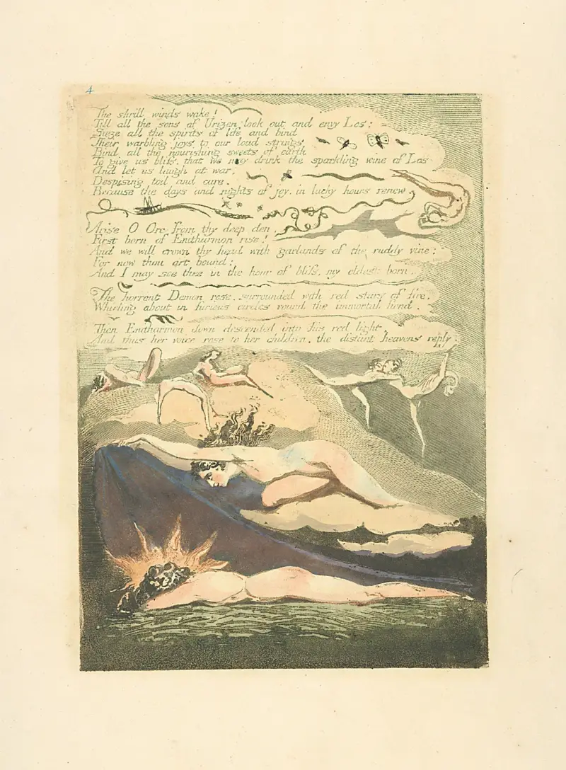 Ostre wiatry się budzą!, 1794 – Nr. 1, William Blake