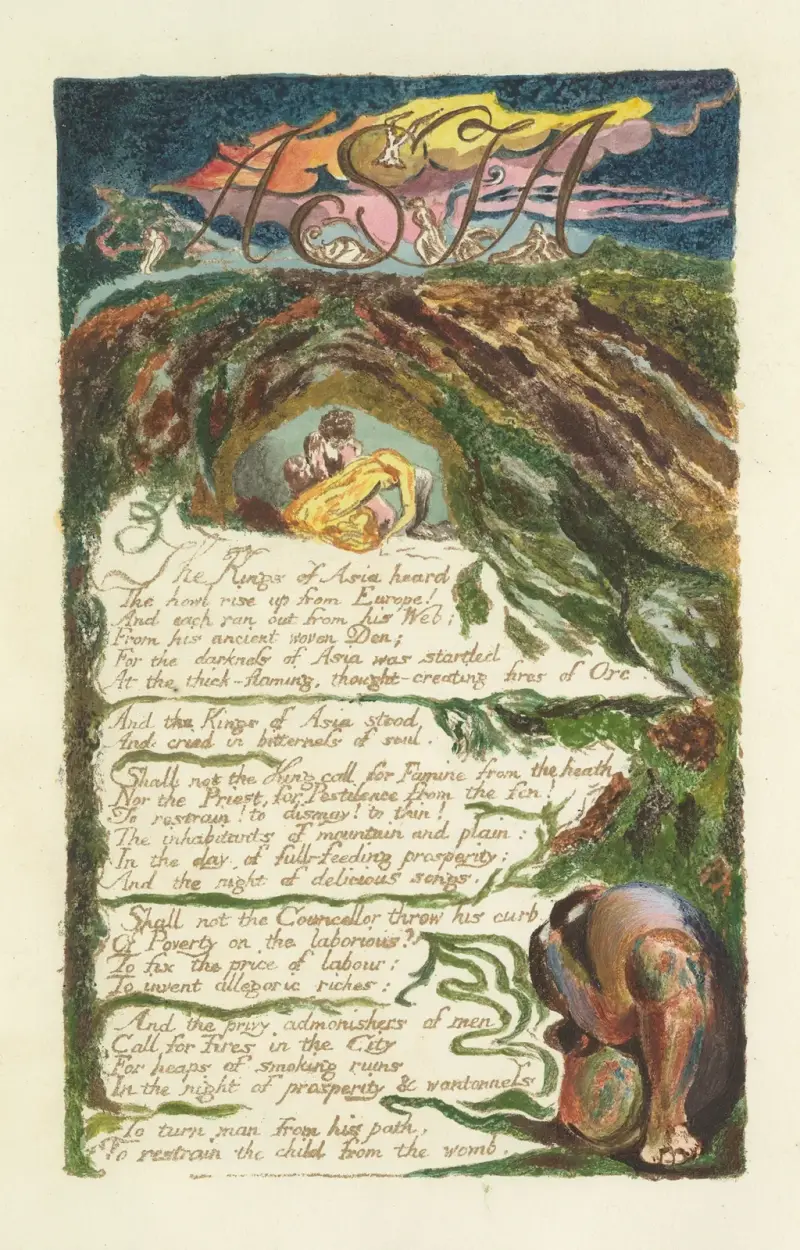 The song of Los. Lambeth Pl.6 av William Blake