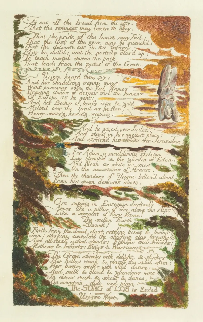 The song of Los. Lambeth Pl.7 av William Blake